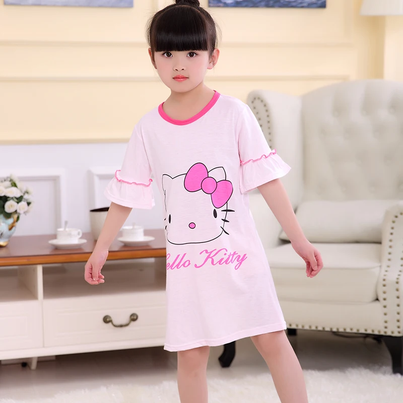 

Sleepwear Princess Girls Nightgown Cartoon Animal Summer Children Girl's household Nightdress Casual Kids Homewear nightclothes
