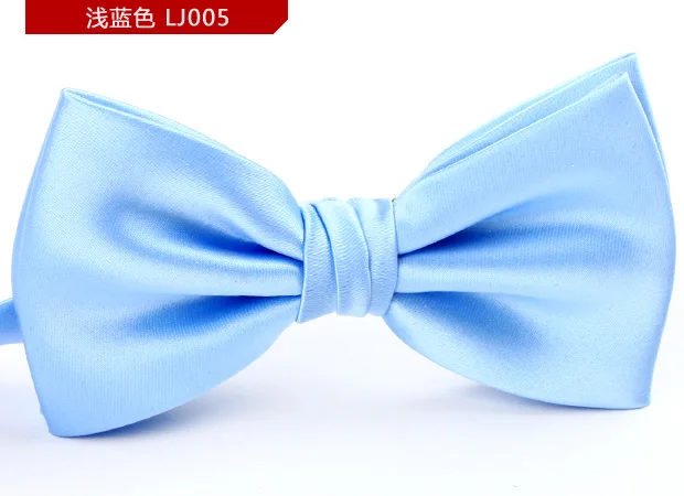 Модные галстуки-бабочки для мужчин повседневные универсальные галстук-бабочка мужской двухслойный модный галстук-бабочка светло-голубой бренд lj005 галстук-бабочка - Цвет: Light blue lj005