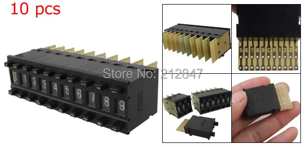 0 Pcs Single Unit Pushwheel Thumbwheel Switch  KM1 0-9