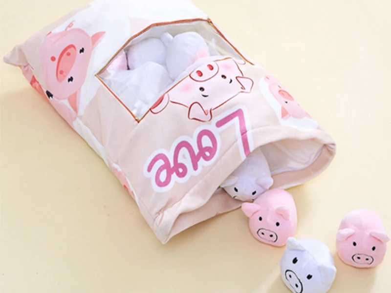 8 шт. плюшевые игрушки для пудинга с животными мягкая подушка для закусок котенок Кот кролик курица свинья плюшевые куклы детская спальная подушка