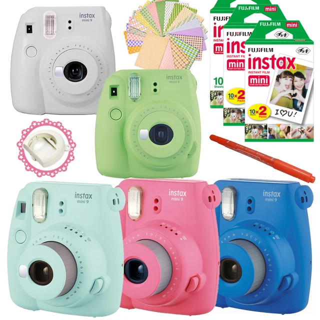 Baru 5 Warna Fujifilm Instax Mini 9 Kamera + 50 Foto