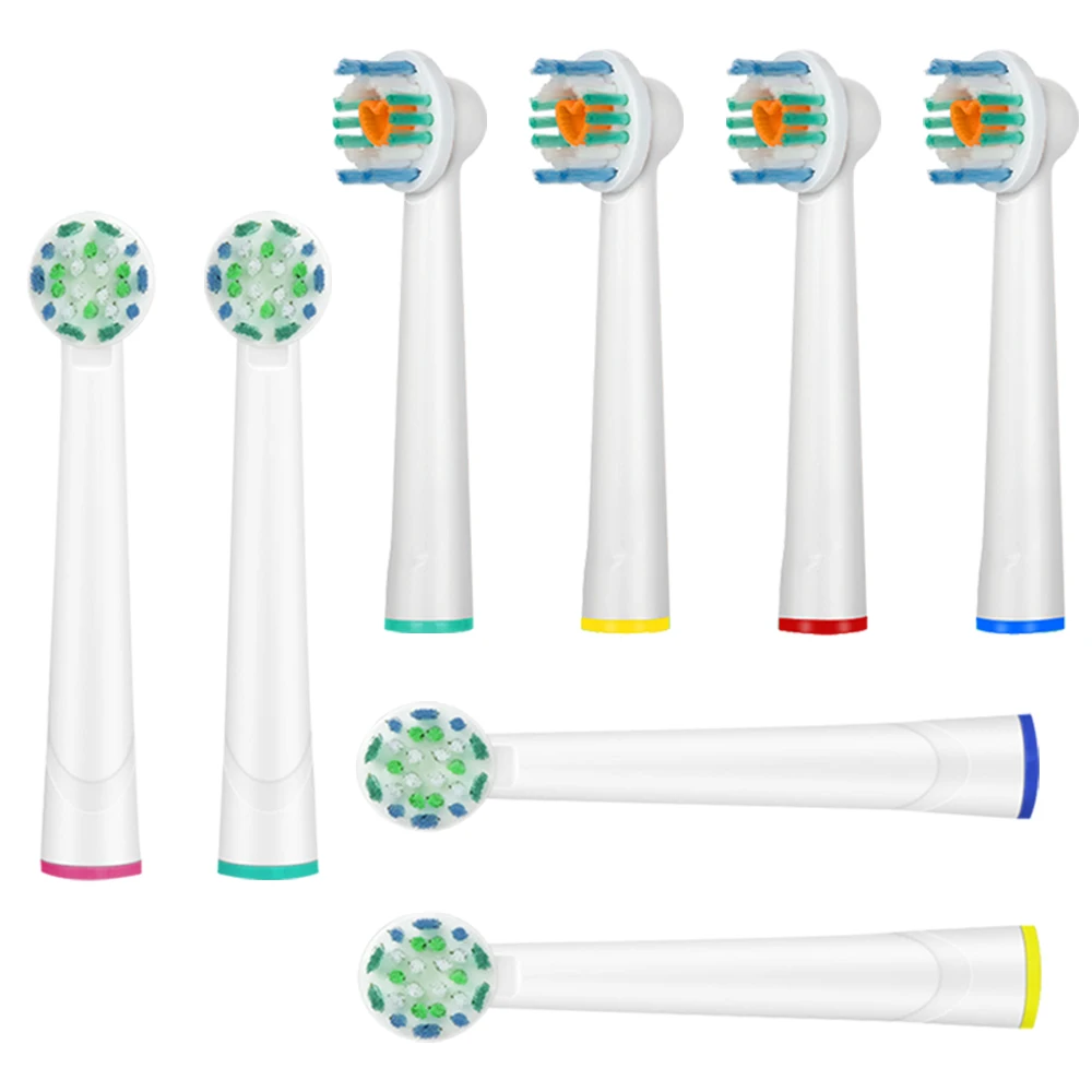 

8X Electric Toothbrush For Braun Oral B Brush Heads Replacment Head Soft Triumph Vitality Precision Clean 3D Excel Advance Power