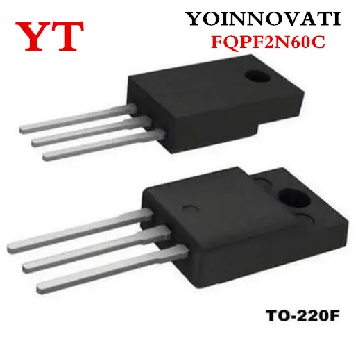 Best quality 50 pcs FQPF2N60C 2n60 field effect transistor mosfet n to ...