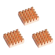 Livraison gratuite! Dissipateur thermique en cuivre doré pour Raspberry Pi 2, 3 pièces/lot