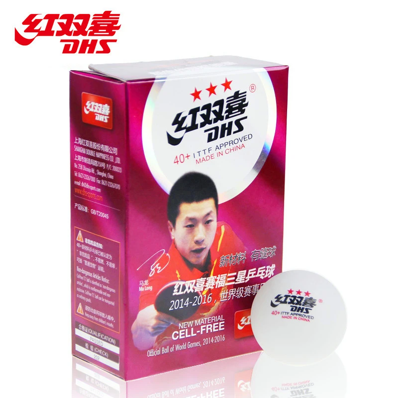 

6Pcs/Lot New Material DHS 3-star PingPong Balls dhs 40+mm ITTF Approved Table Tennis White CELL-FREE Offical Ball of World Game