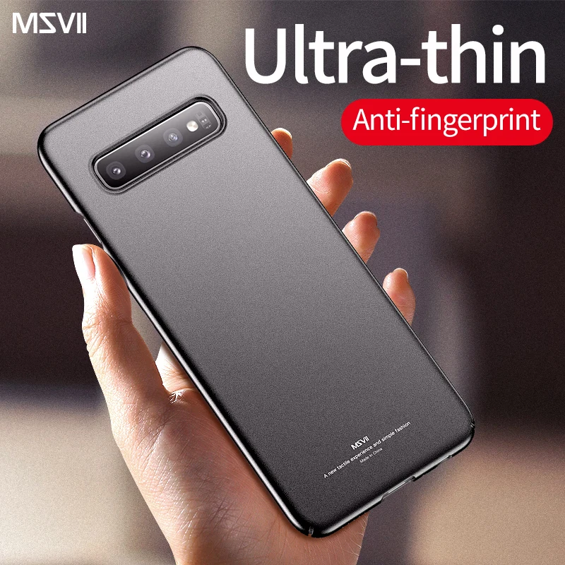 Жесткий чехол-накладка Msvii для Samsung Galaxy S10 S9 S8 plus S10E E Note 9 8 S6 S7 edge A6 M20 A8 A9 Plus 2018 |