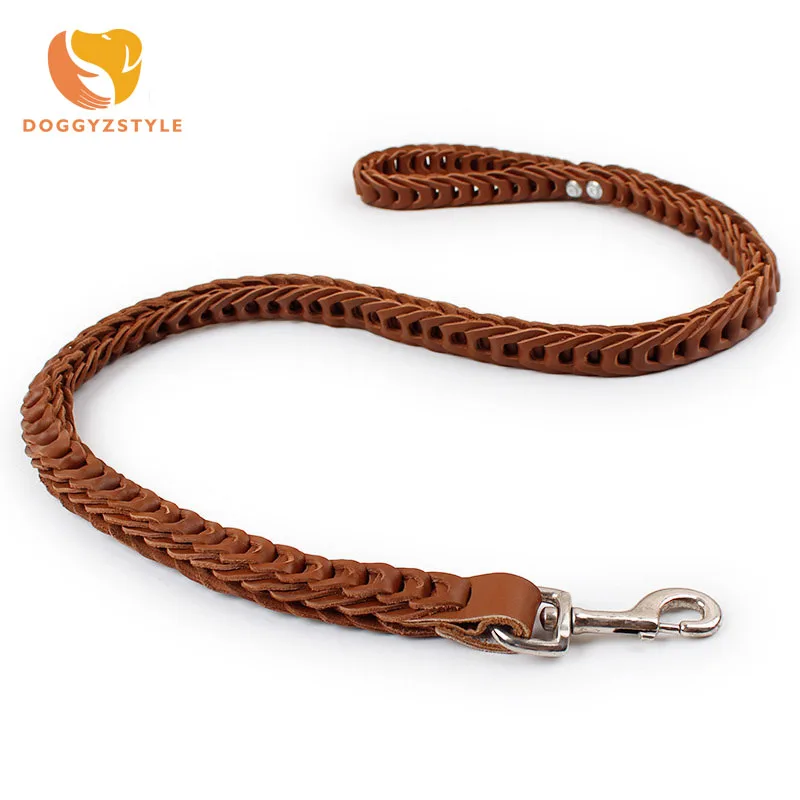 Cowhide Dog Leash Durable Buckle Pet Leads Puppy Cat Leashes Pets
