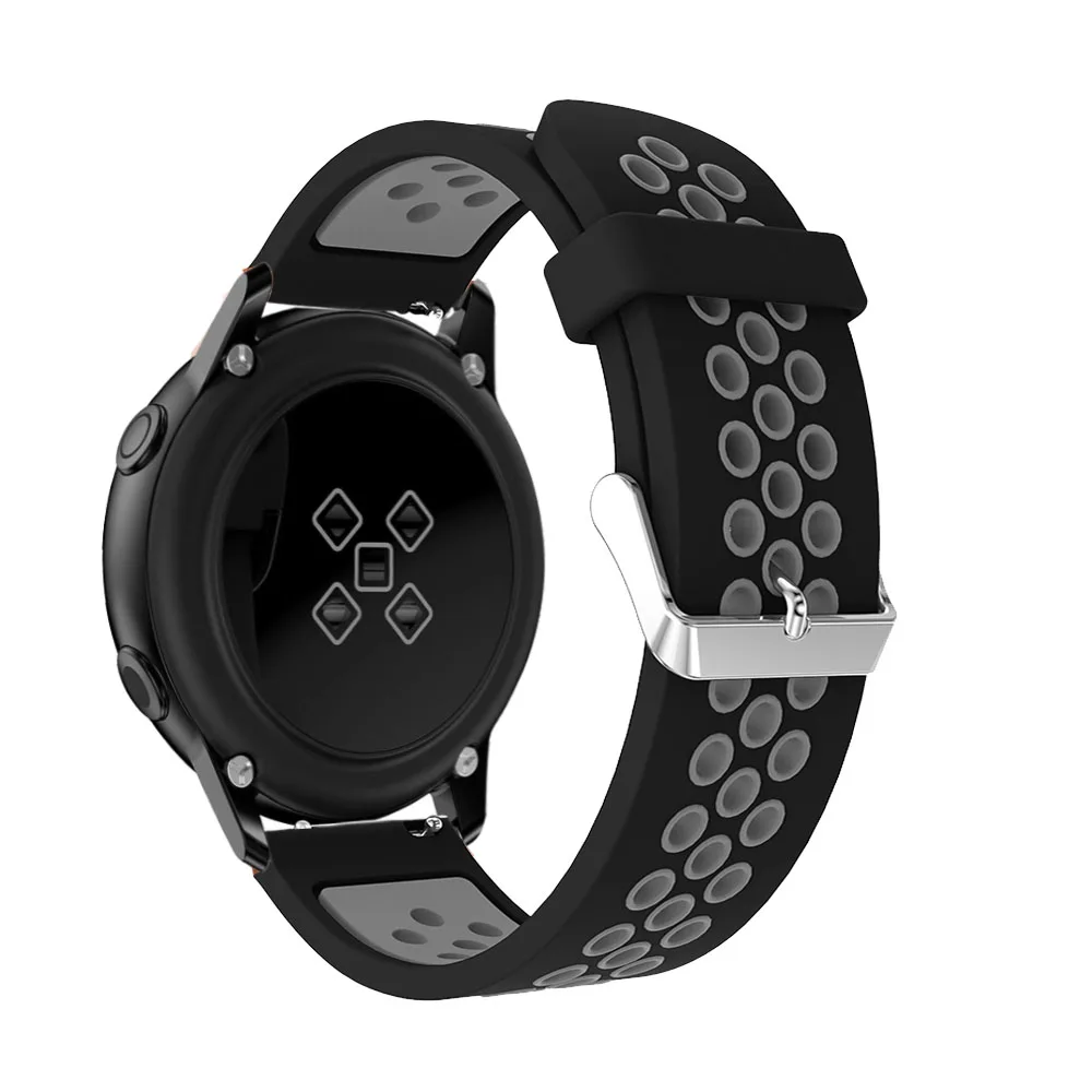 Ремешок силиконовый для смарт часов Samsung Galaxy Watch active сменный спортивный браслет