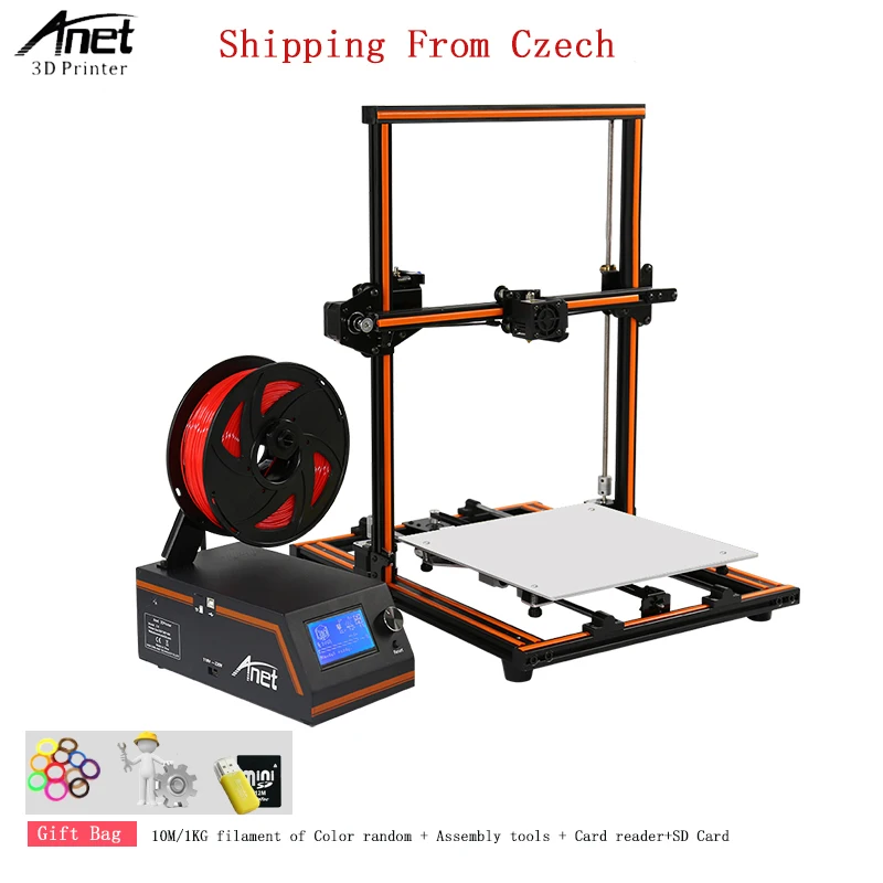 

Easy Assembly Anet E12 3d Printing Machine Shipping From CN US CZ Printing Speed: 40-120MM/S 3D Printer With Assemble Tools Gift