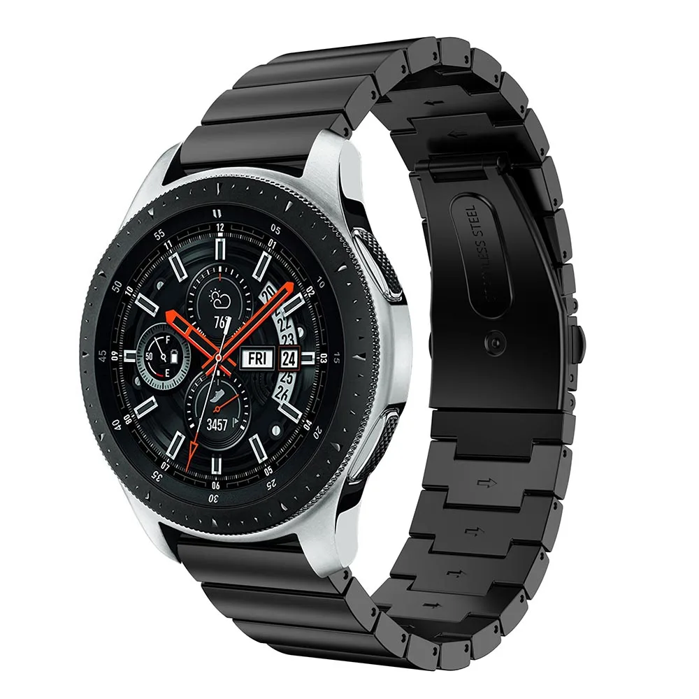 22 мм ремешок для часов из нержавеющей стали для samsung gear S3 Frontier классический ремешок для часов браслет для samsung Galaxy Watch 46 мм ремешок