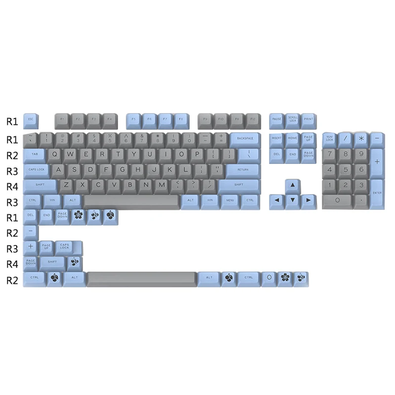 

MAXKEY sa doubleshot abs mechanical keyboard keycaps 127keys
