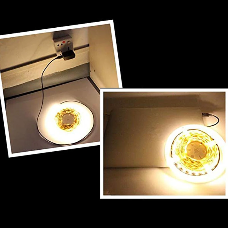 Васеда 5В USB Мощность Светодиодные ленты светильник белый/WarmWhite 5050 SMD HD ТВ