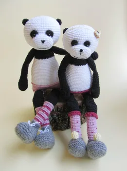 

crochet toys amigurumi doll panda model number XH0412068