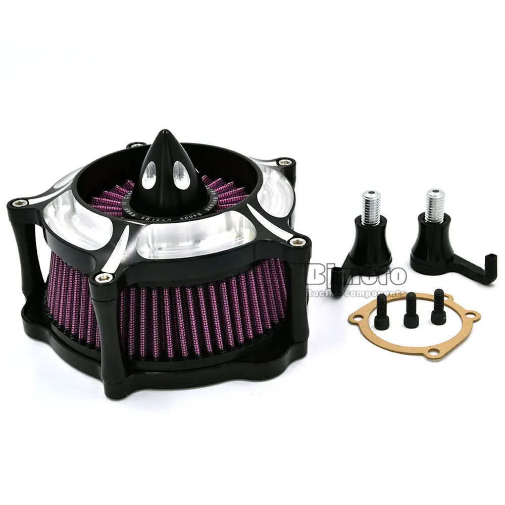 

BJGLOBAL Motorcycle Air Cleaner Kit Air Intake Filters for Harley Sportster XL 883 1200 2004-2016 Sporter XL 1991-2016