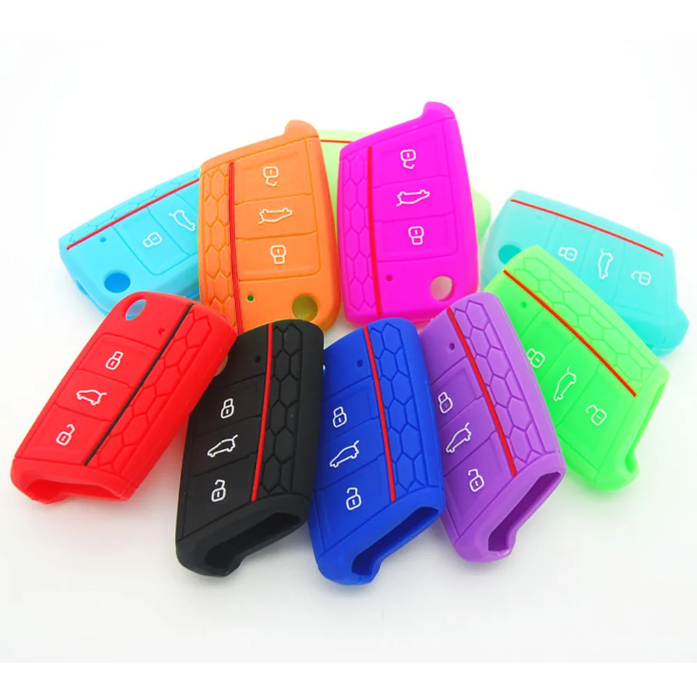 

Silicone Universal Car Key Case Cover Key Portect Case Bag Car Accessories