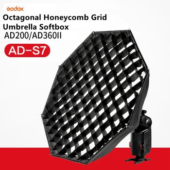 

Godox AD-S7 Multi-functional Soft Box Octagonal Honeycomb Grid Umbrella Softbox for godox AD360 II AD180 Studio Flash
