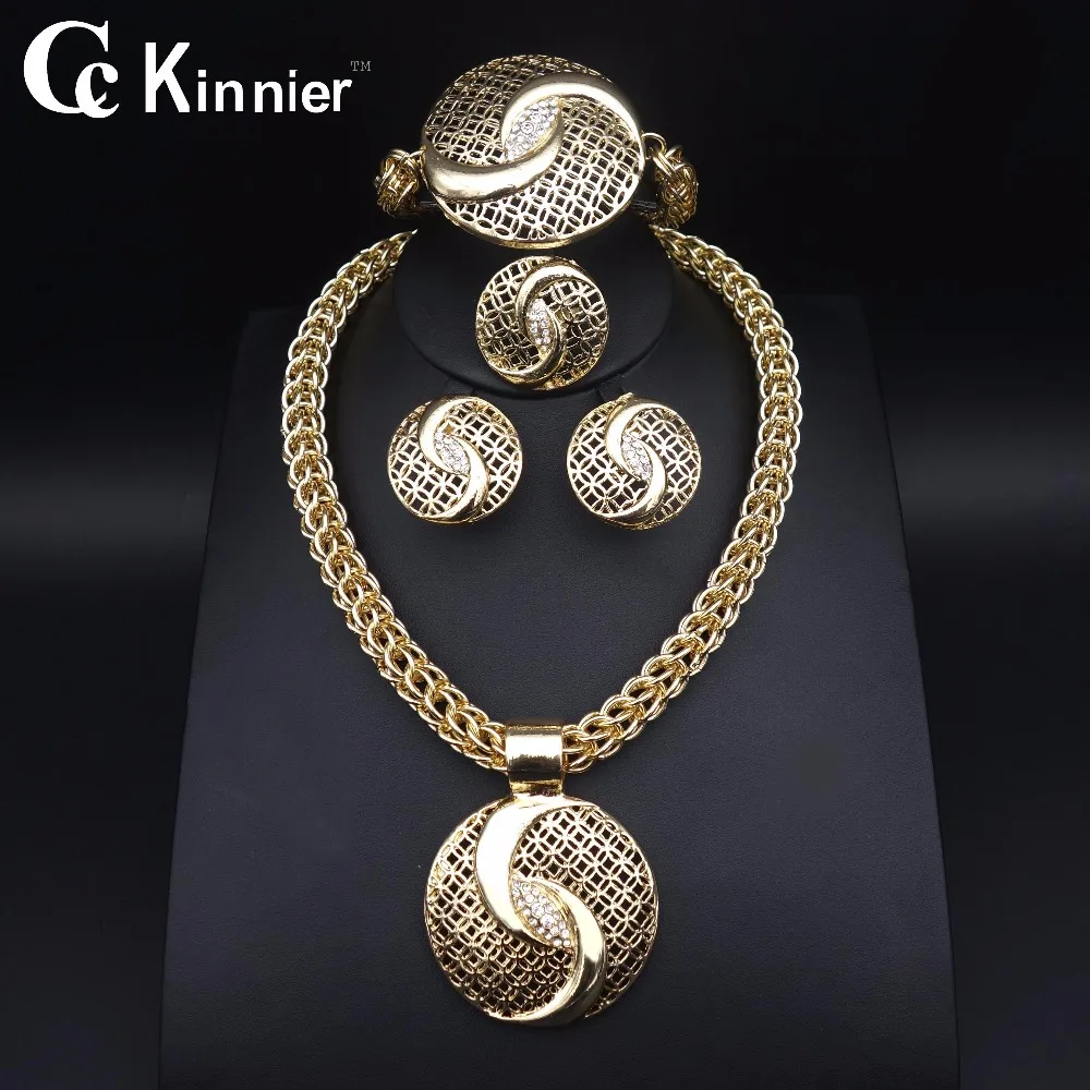 

11.11 TOPS Dubai gold plated jewelry 18K gold plated set jewelry Nigeria bead Africa Bridal Jewelry Sets Wedding Jewelry Sets