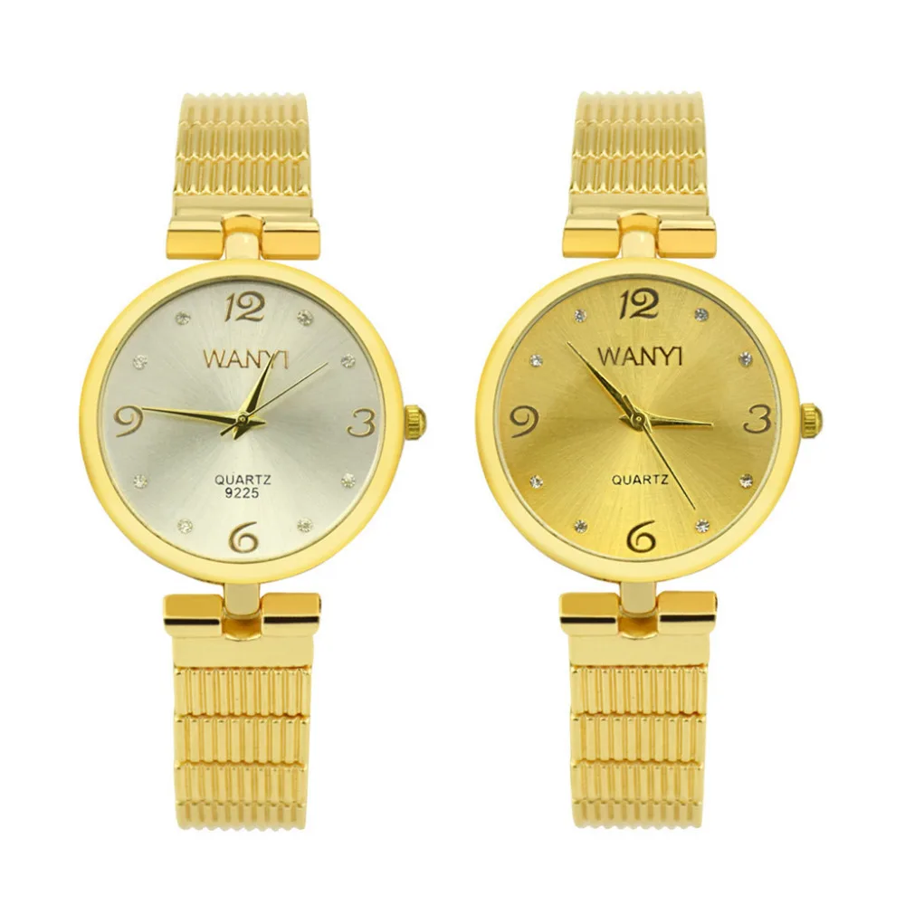 

Hot Gold Ladies Watches Round Dial Fashion New Steel Belt Bracelet Watch Creative Gift Clock Quartz Women Watch Reloj Mujer #W