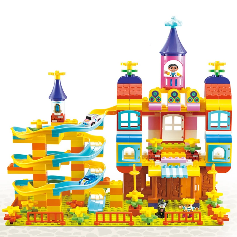 

Original Castle Large Particle Building Blocks Castle Set Kids Toys DIY Brick Compatible With Legoings Gift