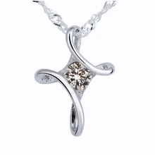 Collana Del Pendente dei monili delle donne della signora della ragazza della Catena Dei Monili Della Collana di Cerimonia Nuziale Di Compleanno Regalo collier femme(China)