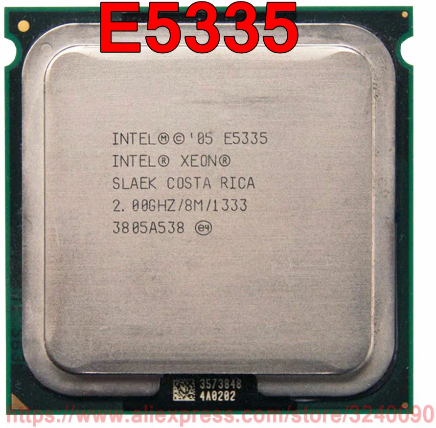 Оригинальный процессор Intel Xeon E5335 2 00 ГГц/8 м/1333 МГц четырехъядерный разъем 771