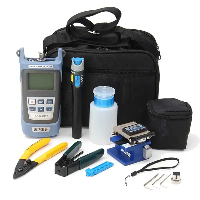 For FC 6S Fiber Optic FTTH Tool Kit Fiber With AUA 60S Fiber Cleaver Optical Power