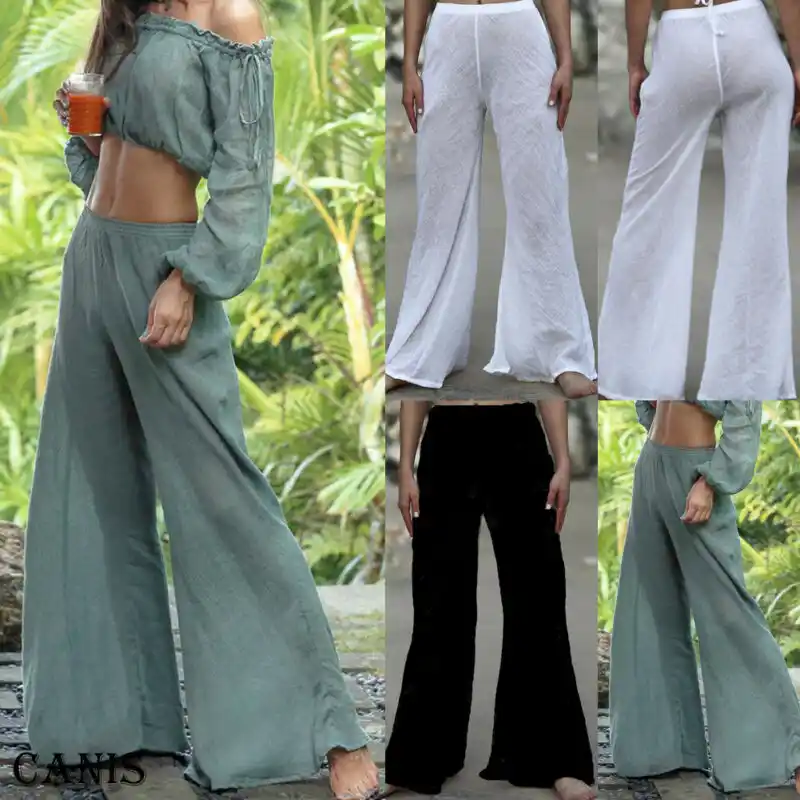 Gợi Cảm Rời ống Rộng Quần Tập Yoga Nữ Nửa Tiếp Xuc Với Tập Thể Dục Thể Thao Tập Gym Chạy Bộ Quần đen Trắng Thể Thao Quần Dai Kich Thước Quần