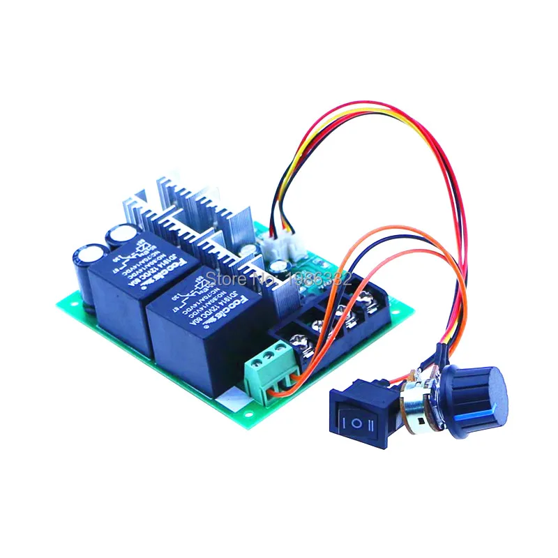 

WS16 10-50V 2000W 40A DC Motor Speed Controller Brush Motor PWM Forward Reversing Control Regulator Switch 10V 12V 24V 36V 48V