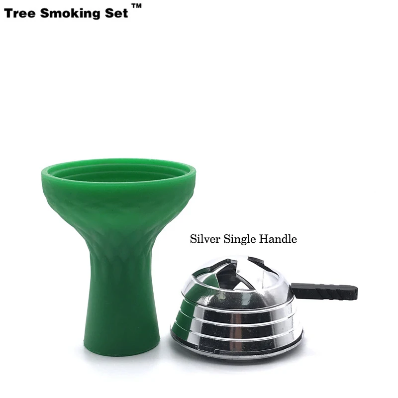 

Waterpijp Hookah Green Shicha Bowl Narguile Nargile Smoking Pipe Shisha Accessories Cachimba Cazoleta Gift Kaloud Smok TWAN0356