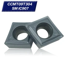 20Pcs CCMT09T304 SM IC907 Internal Turning Tools Carbide inserts Lathe cutter Cutting Tool CNC Tools Tokarnyy
