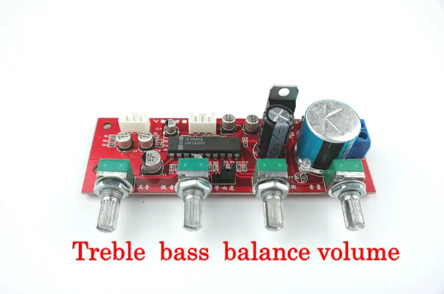 LM1036 тональная плата с высокими частотами бас регулировки громкости предусилитель тональная плата