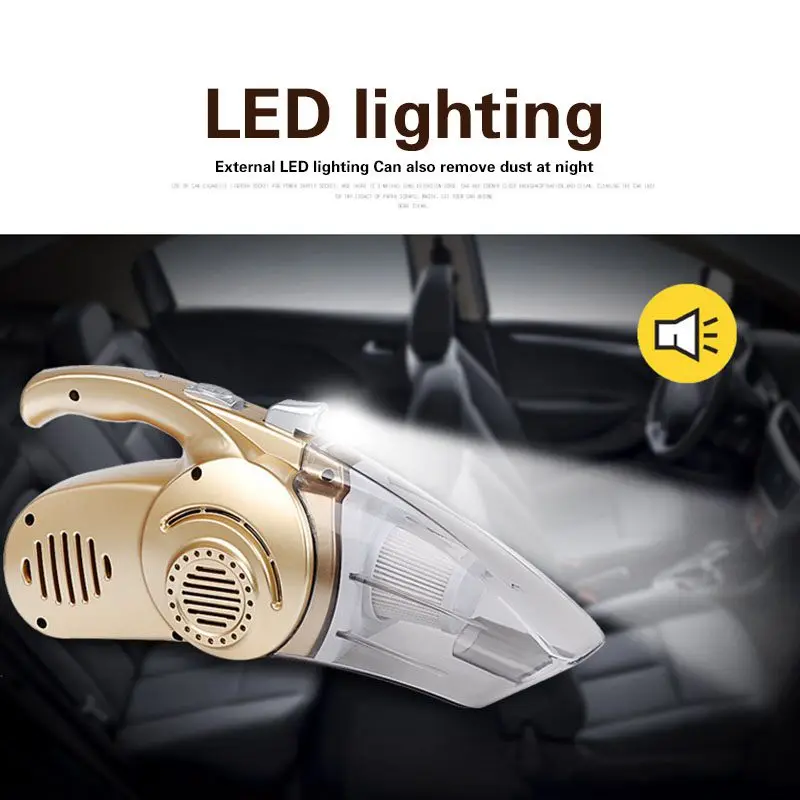 Cena Wielofunkcyjny 12V 120w odkurzacz do samochodu i domu 4 w 1 odkurzacz samochodowy Wet Dry High Power 14.76 stóp (4.5 M) Power Co