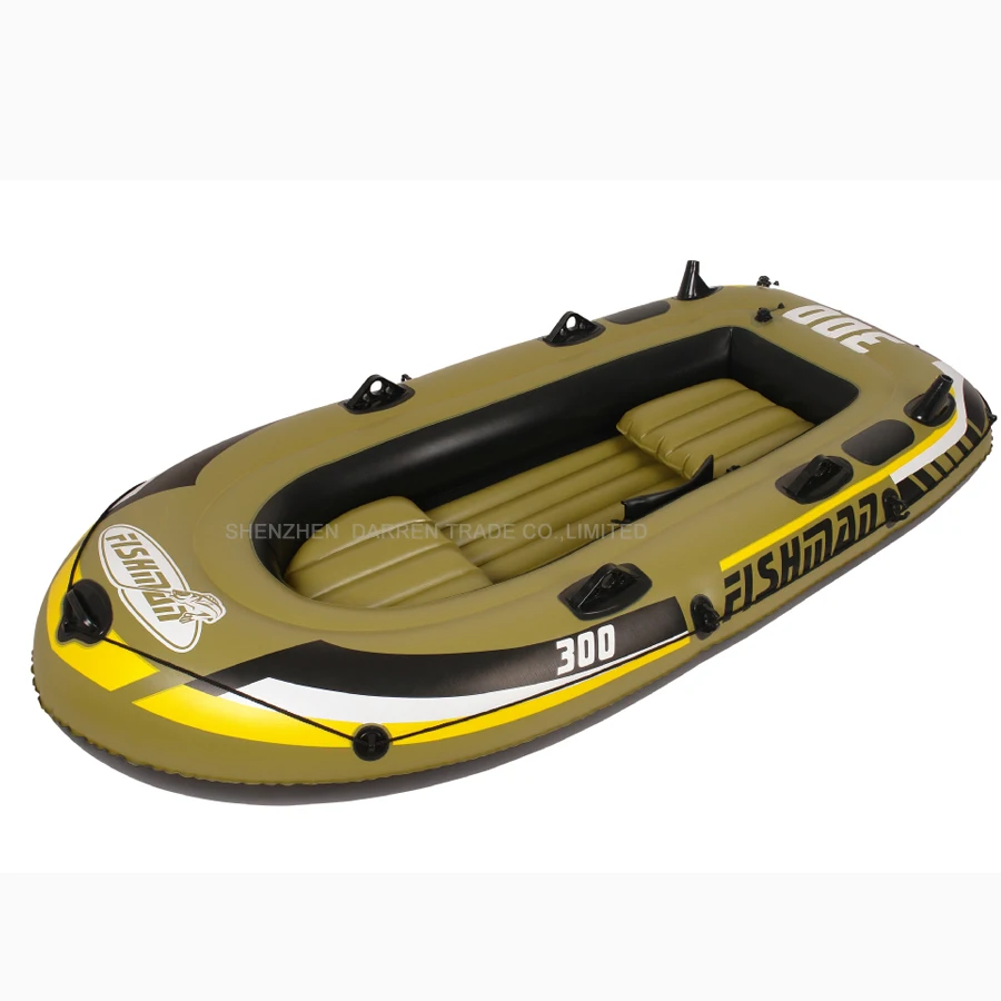 4 person child inflatable fishing boat PVC Rowing Boats ...