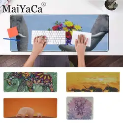 MaiYaCa простой дизайн милый-Baby-Elephant-in-pink-purple-blue красивые коврик для мышки в стиле аниме для Лиги Легенд коврик для копьютерной мыши коврик для