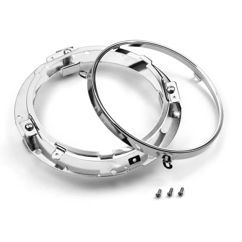 7 Inch Round Daymaker LED Headlight Mounting Bracket Ring for Harley Motorcycle 7" Bracket for