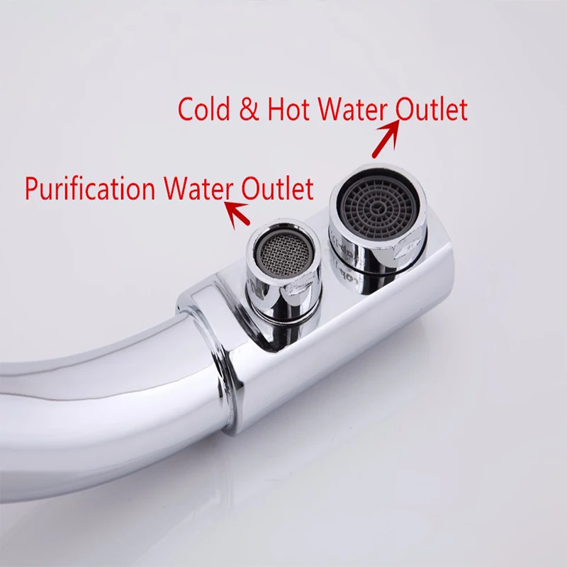 Frap The New Kitchen Faucet Deck Mounted Mixer Tap 360 Degree rotation with Water Purification Features torneira monocom F4304