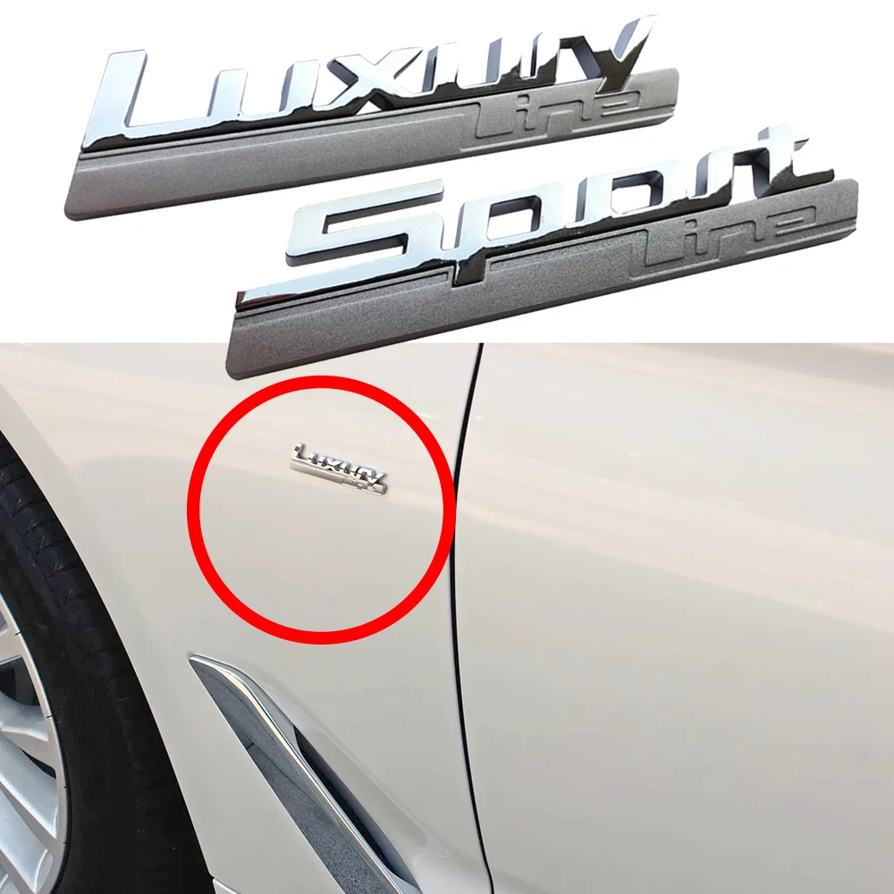 

1-50 pcs Luxury Sport Line Emblem Fender Logo Sticker For BMW 2 3 4 5 7 Series GT F30 F31 F34 E90 E91 E63 E64 F12 F13 M3 M5 M6