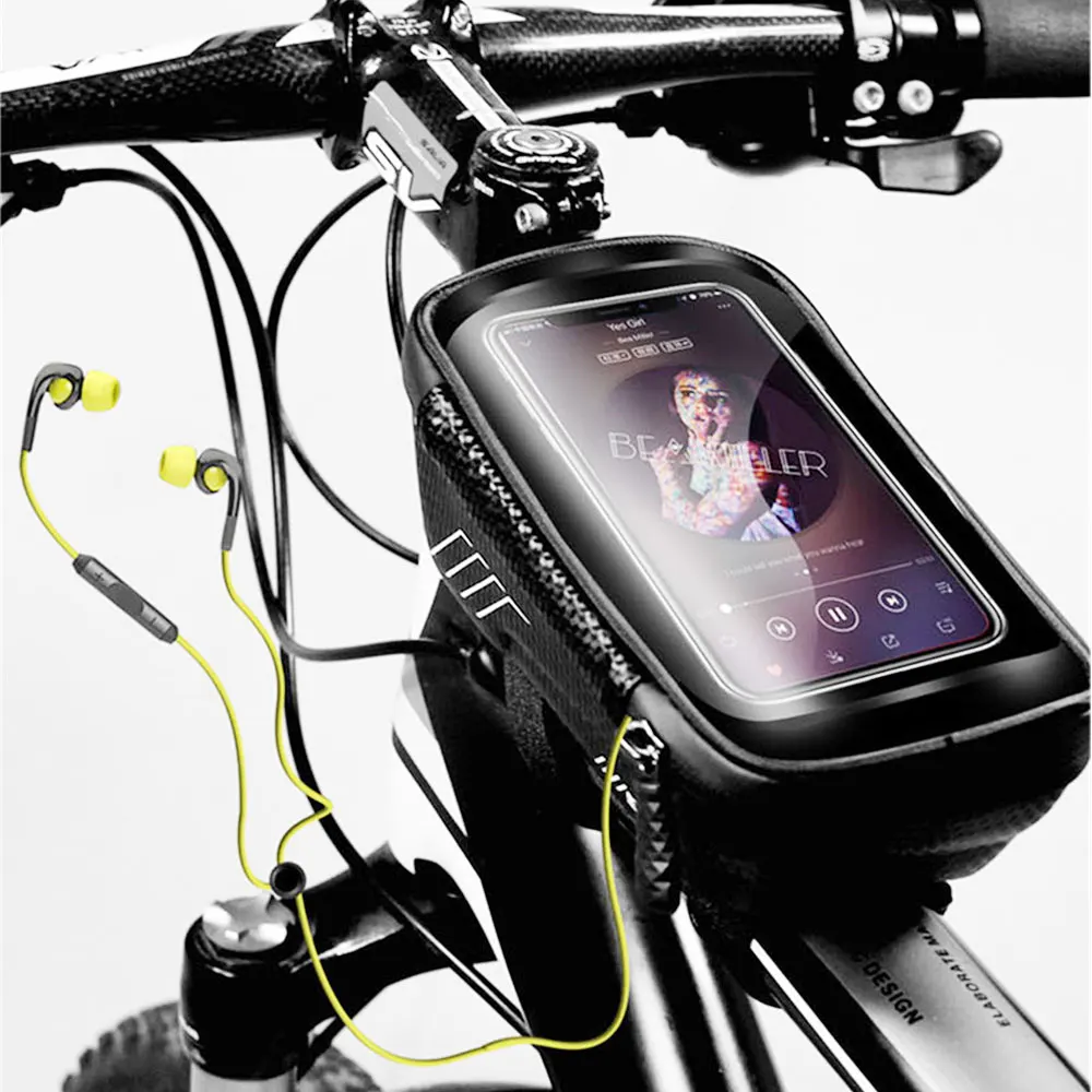 Discount Bicycle Bag Waterproof Front Bike Cycling Bag 6.2 inch Mobile Phone Bicycle Top Tube Handlebar Bags Mountain Cycling Accessories 5 Discount Bicycle Bag Waterproof Front Bike Cycling Bag 6.2 inch Mobile Phone Bicycle Top Tube Handlebar Bags Mountain Cycling Accessories 5