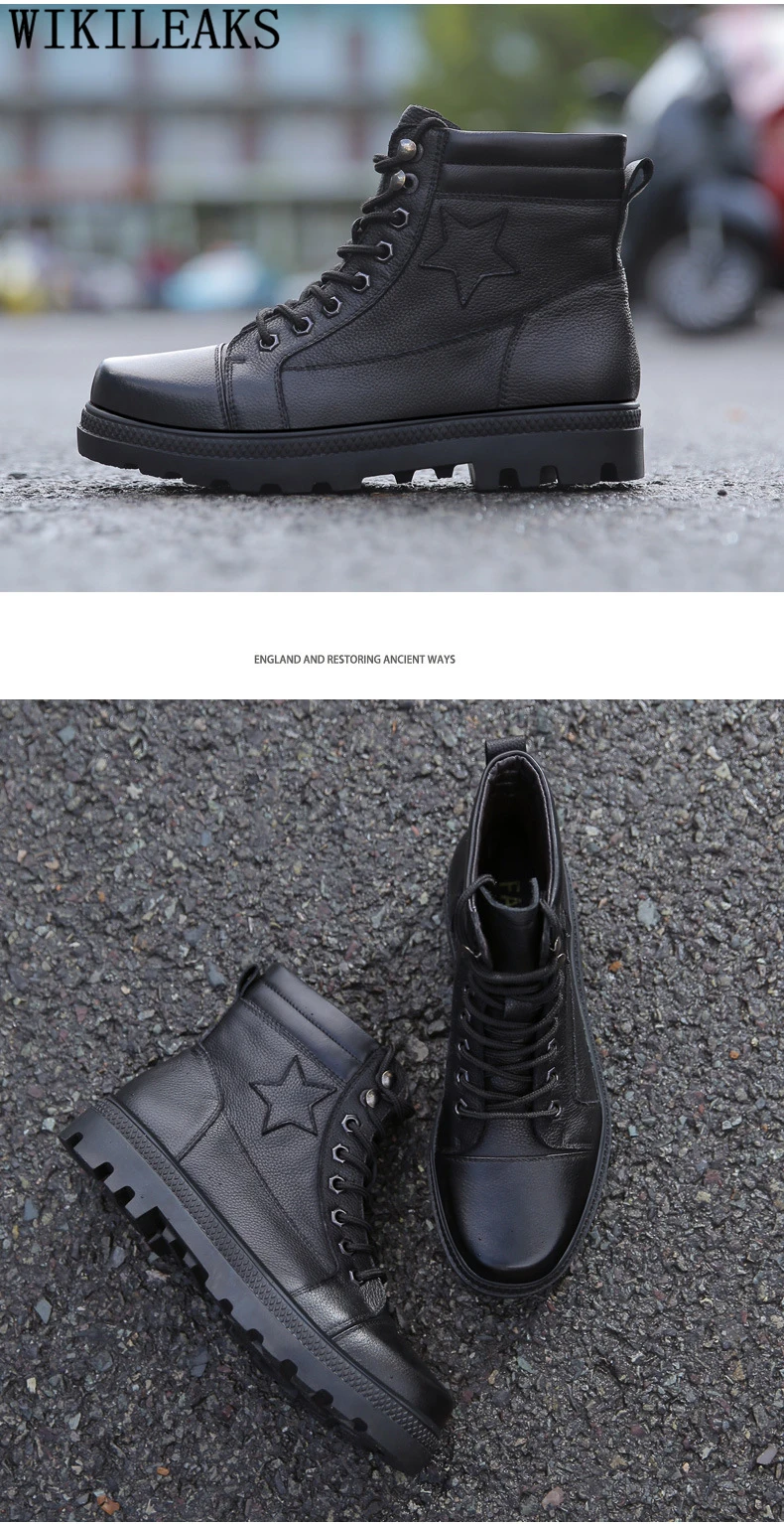 Зимняя обувь; мужские военные ботинки; мужские ботинки; зимние ботинки из натуральной кожи; Мужская обувь; Повседневная Роскошная обувь; zapatos de hombre bona bot erkek