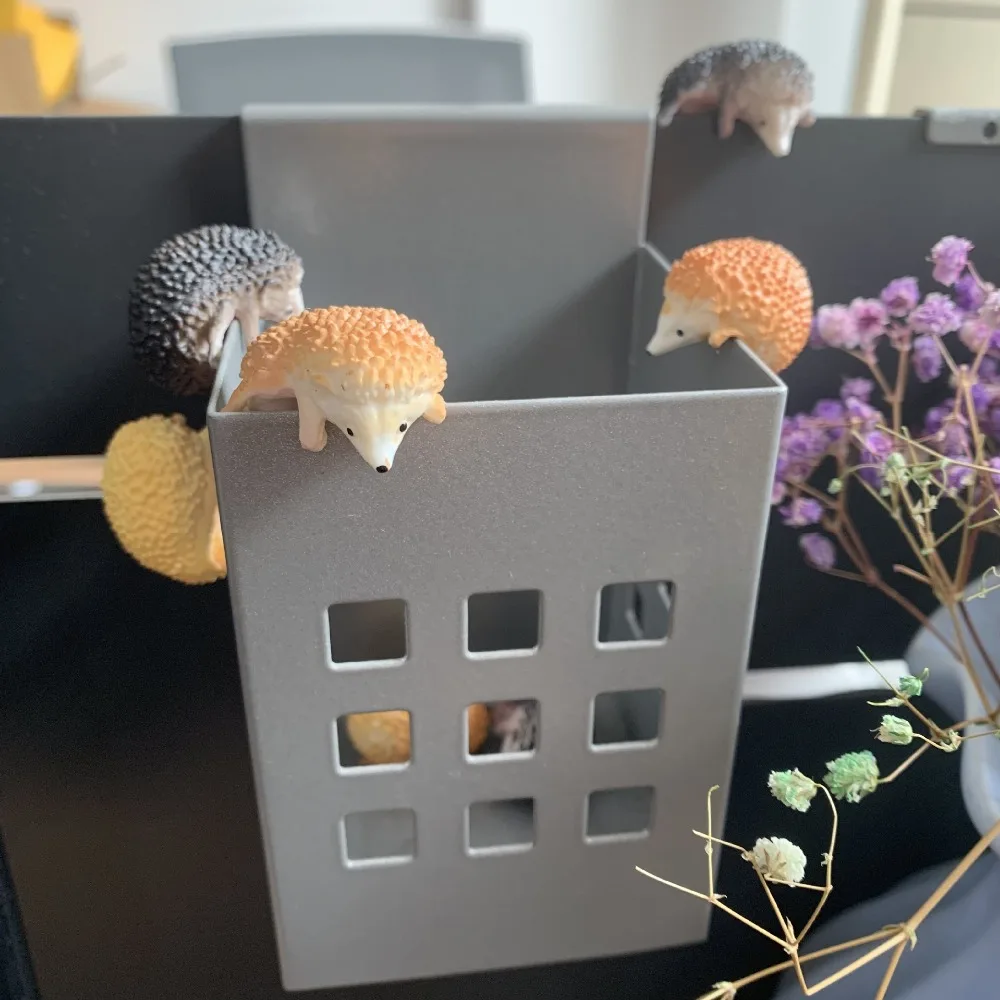 Little Hedgehog 3 шт./компл. экшн фигурки подвесные милые Ёжик кукла из ПВХ искусственная