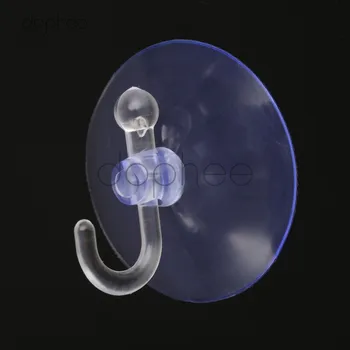 

dophee 10pcs 4/4.5/5cm Transparent Wall Hooks Hanger Bathroom Kitchen Suction Cup Suckers