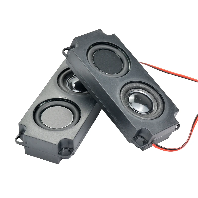 Audio Portable Speakers 2Pcs 10045 LED TV Speaker 8 Ohm 5W Double Diaphragm Bass Computer Speaker DIY For Home Theater
