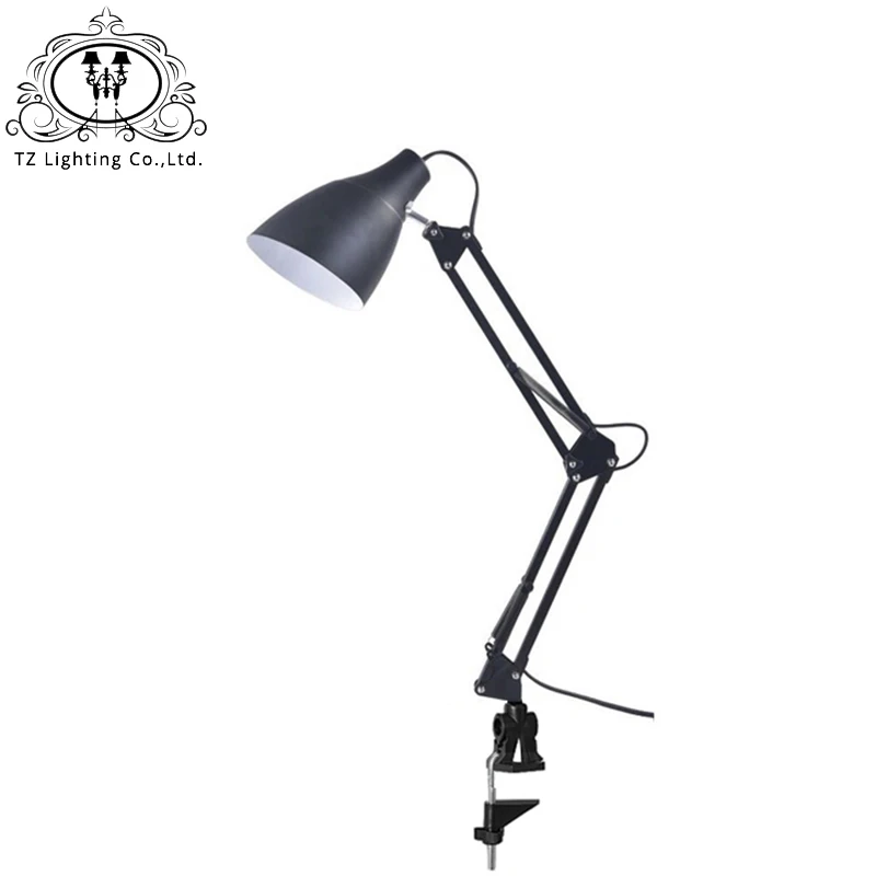 

TZ Bright E27 Clip Table Lamp For Study Office Desktop Flexible LED Desk Lamp With Clamp Bureaulamp Luminaria Lampe Lecture 821
