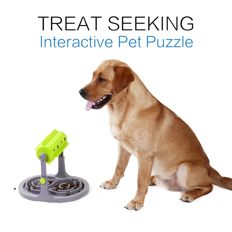 Food Treated Dog Toys Food Feeder Educational Dog Puzzle Toys Interactive IQ Training Game Toy Anti Choke Slower Feeder Bowl