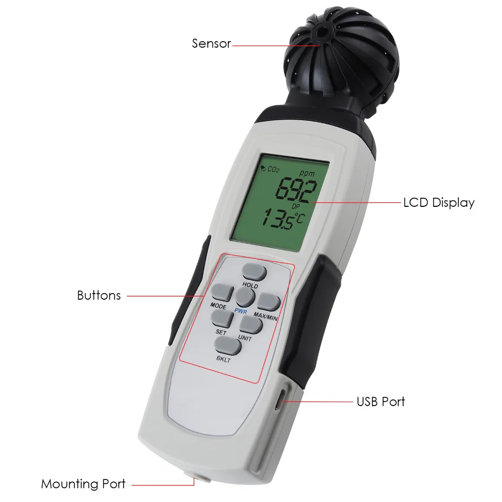 gain-express-gainexpress-CO2-meter-M0198132S-Parts