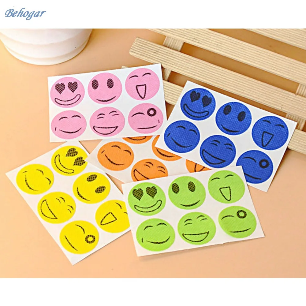 Behogar 60pcs Natural Mosquito Killer Repellent Patches Stickers for