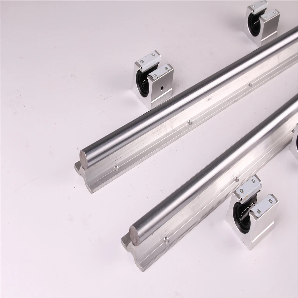 US $34.88 2pcs SBR20 2002000mm Linear Guide Rail and 4pcs SBR20UU Linear Bearing Blocks for CNC parts 20mm Linear Rail