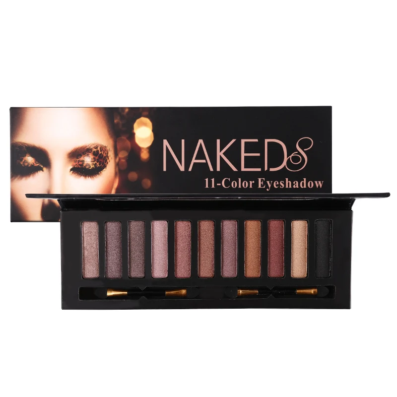 New Brand Professional Eye Makeup 11 Color Shimmer Eyeshadow Palette Smoky Eye Shadow Make Up Shadow