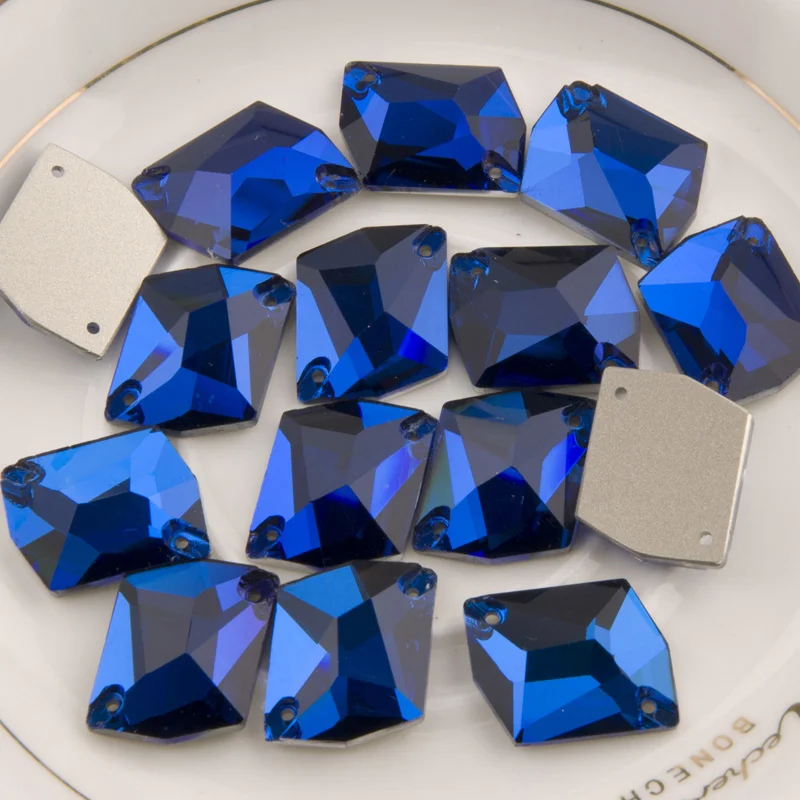 YANRUO 3265 космические Капри синие стеклянные камни с плоской задней частью Стразы
