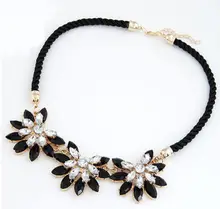 2017 Vintage Brand Women Collar Clavicle Chain Choker Bib Statement font b Necklace b font Weave